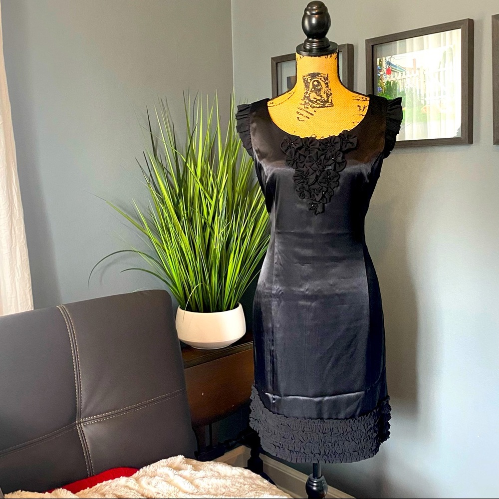 London Times black dress, 14P